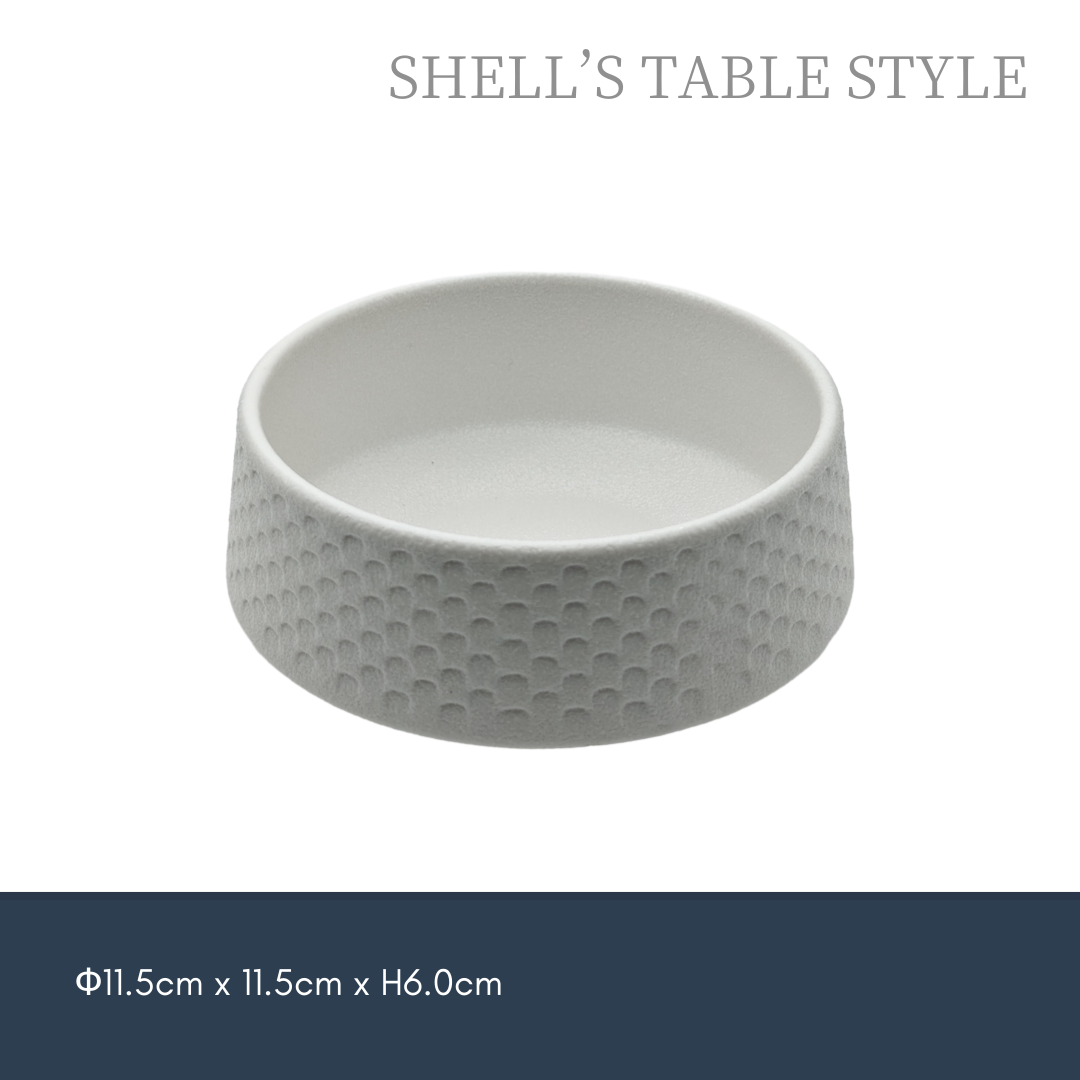 Bát chân cao 4,5 inch, màu trắng mờ