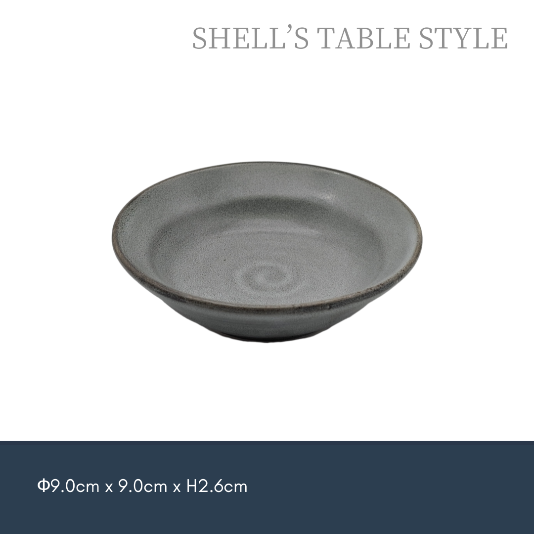 Đĩa nhỏ 3,5 inch, nung trong lò, màu xám