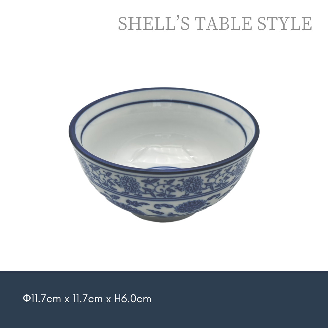Bát cơm 11cm, màu xanh và trắng