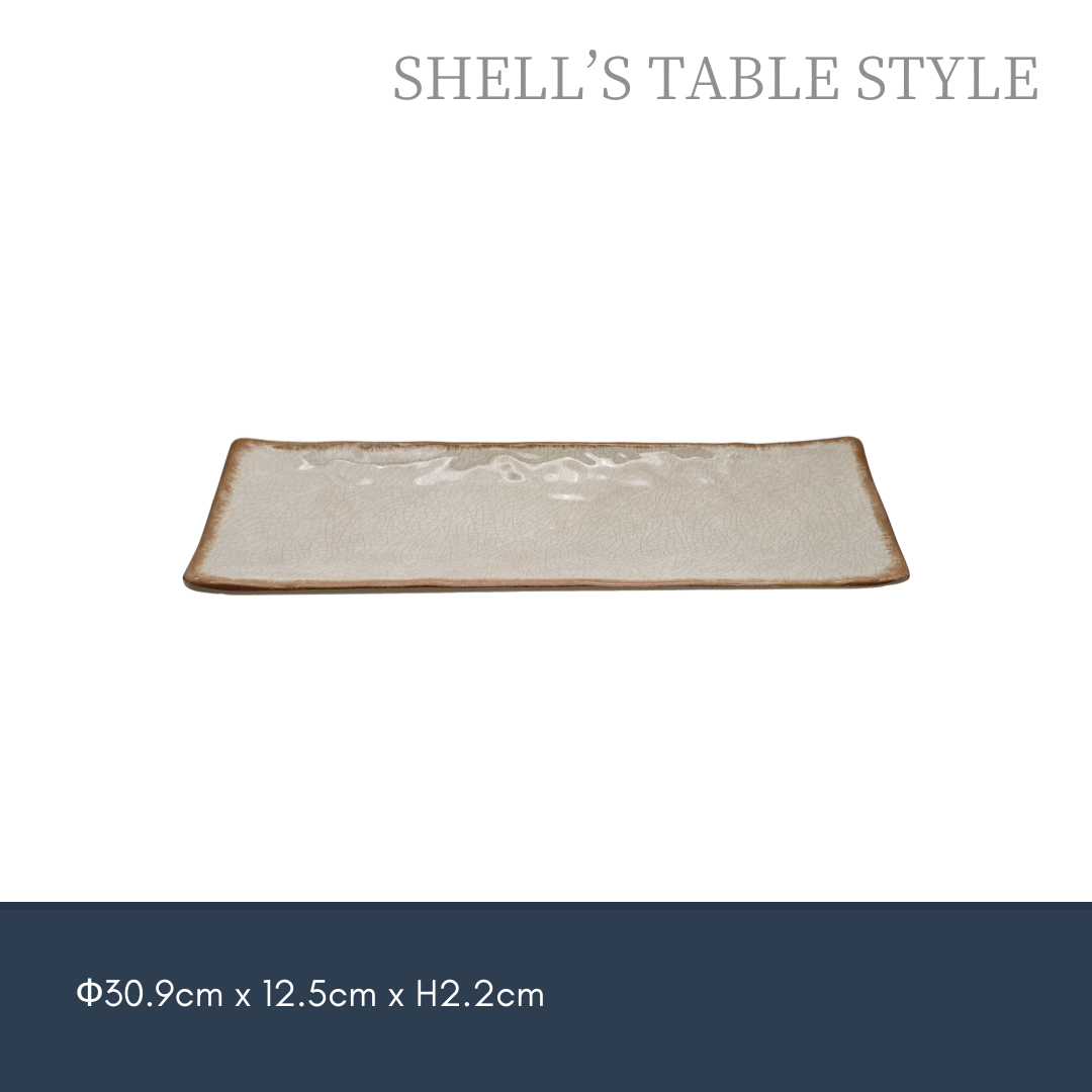 7912 Đĩa hình chữ nhật 12 inch có vết nứt