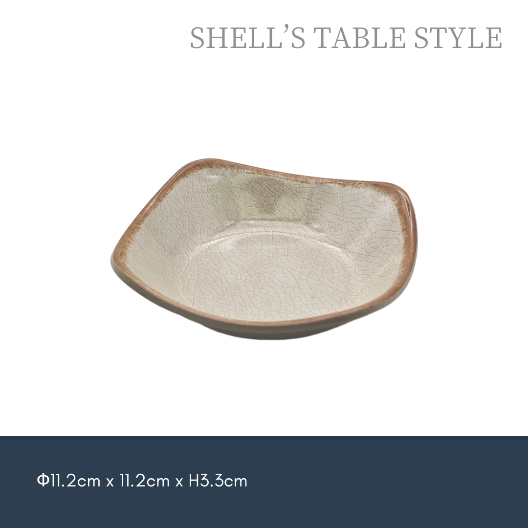 YZ-SQ04.5 Chậu vuông 4,5 inch có cạnh nứt