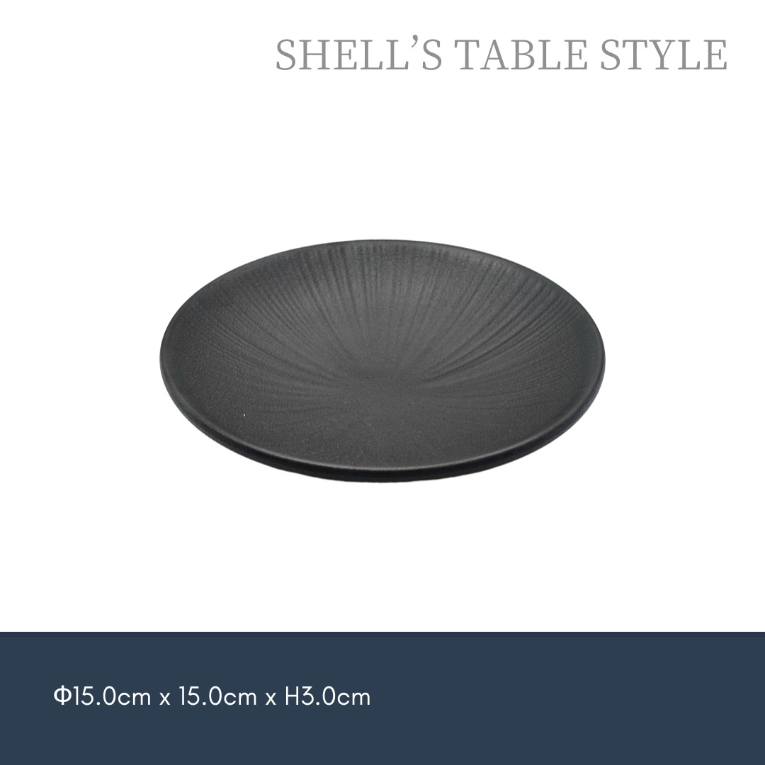 Đĩa tròn 6 inch, màu đen