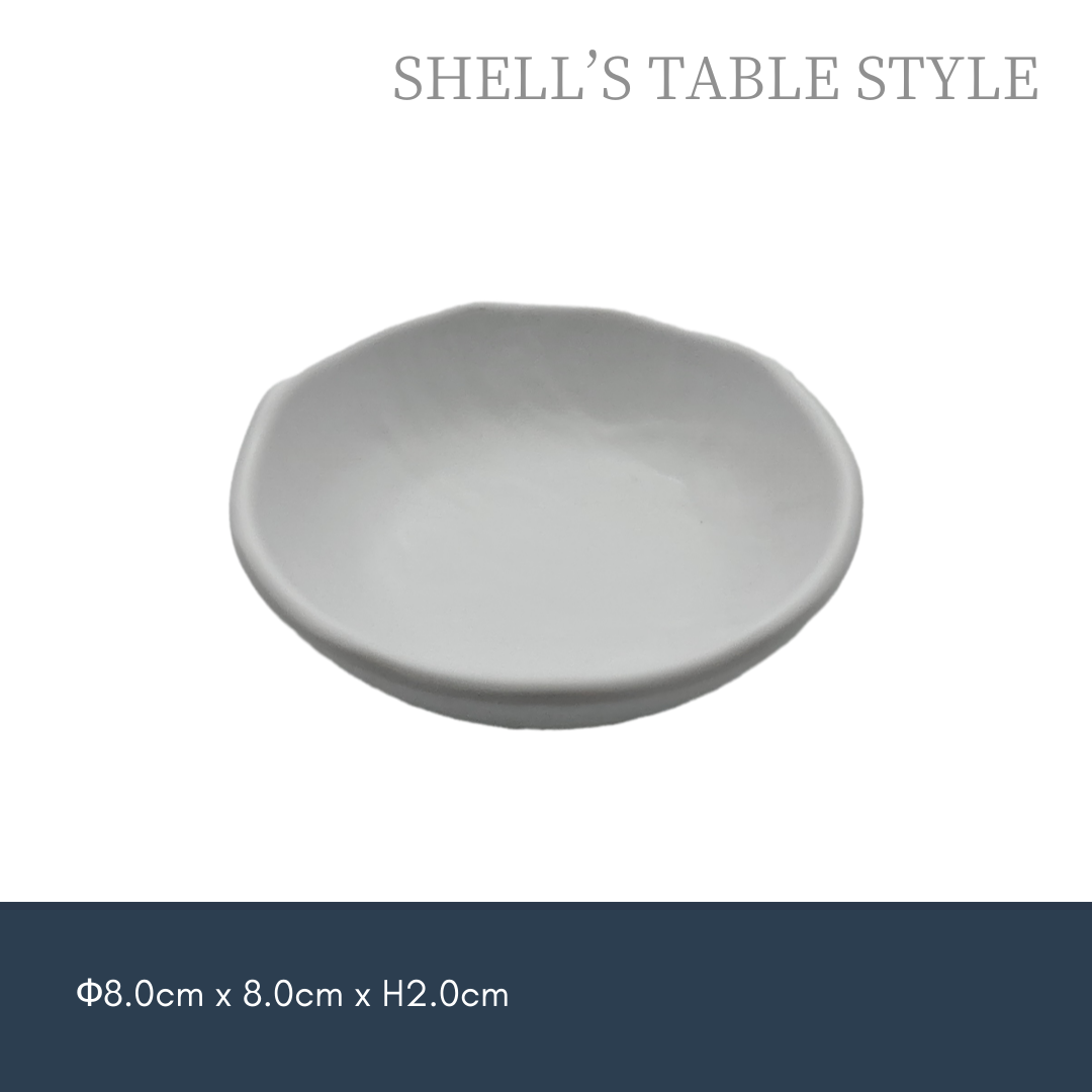 Bát nhỏ Melamine 8cm, màu trắng