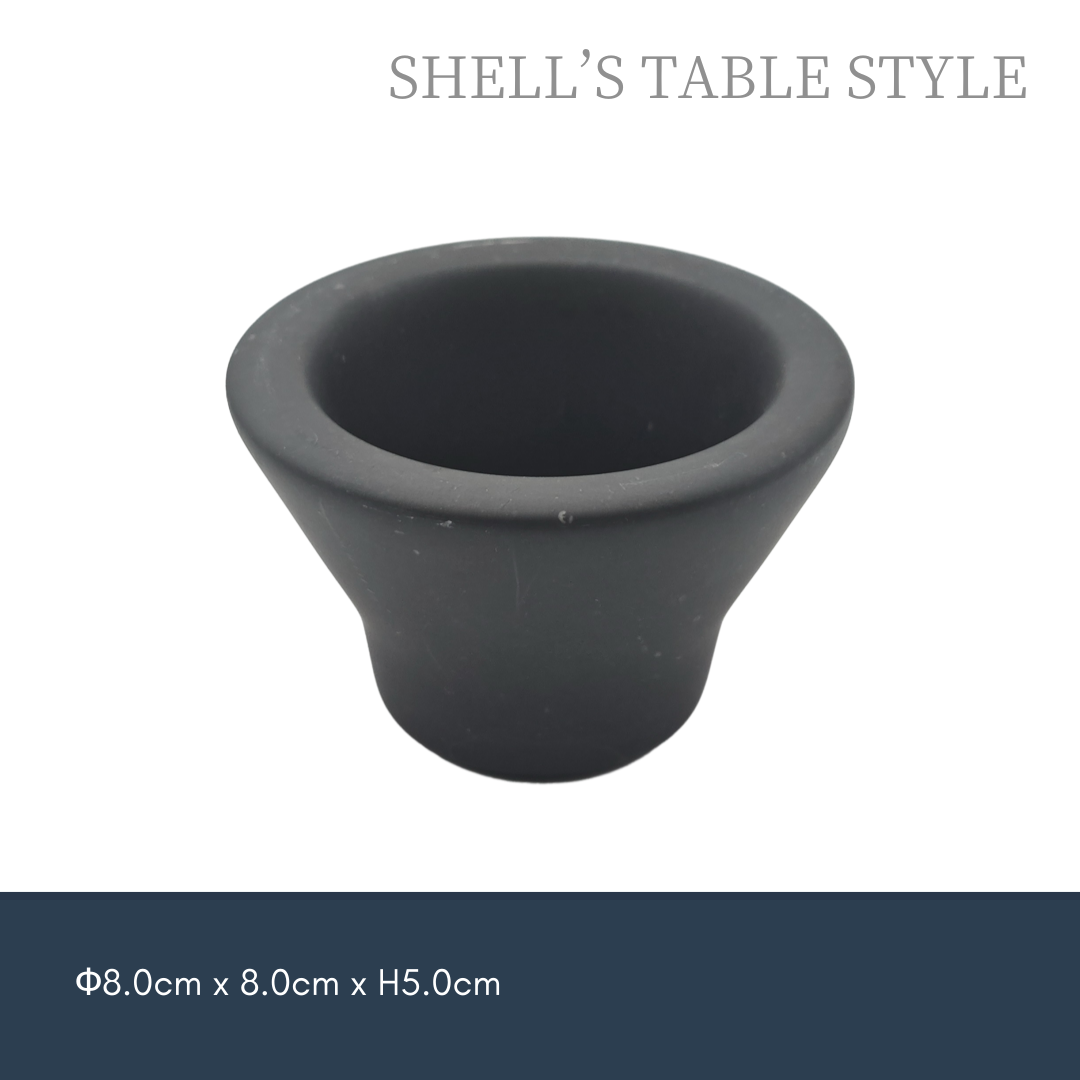 Bát nhỏ bằng đá cẩm thạch miệng rộng 7,5cm, màu đen