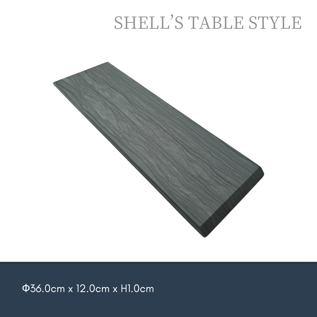 Đĩa hình chữ nhật 36cm, màu xanh mực