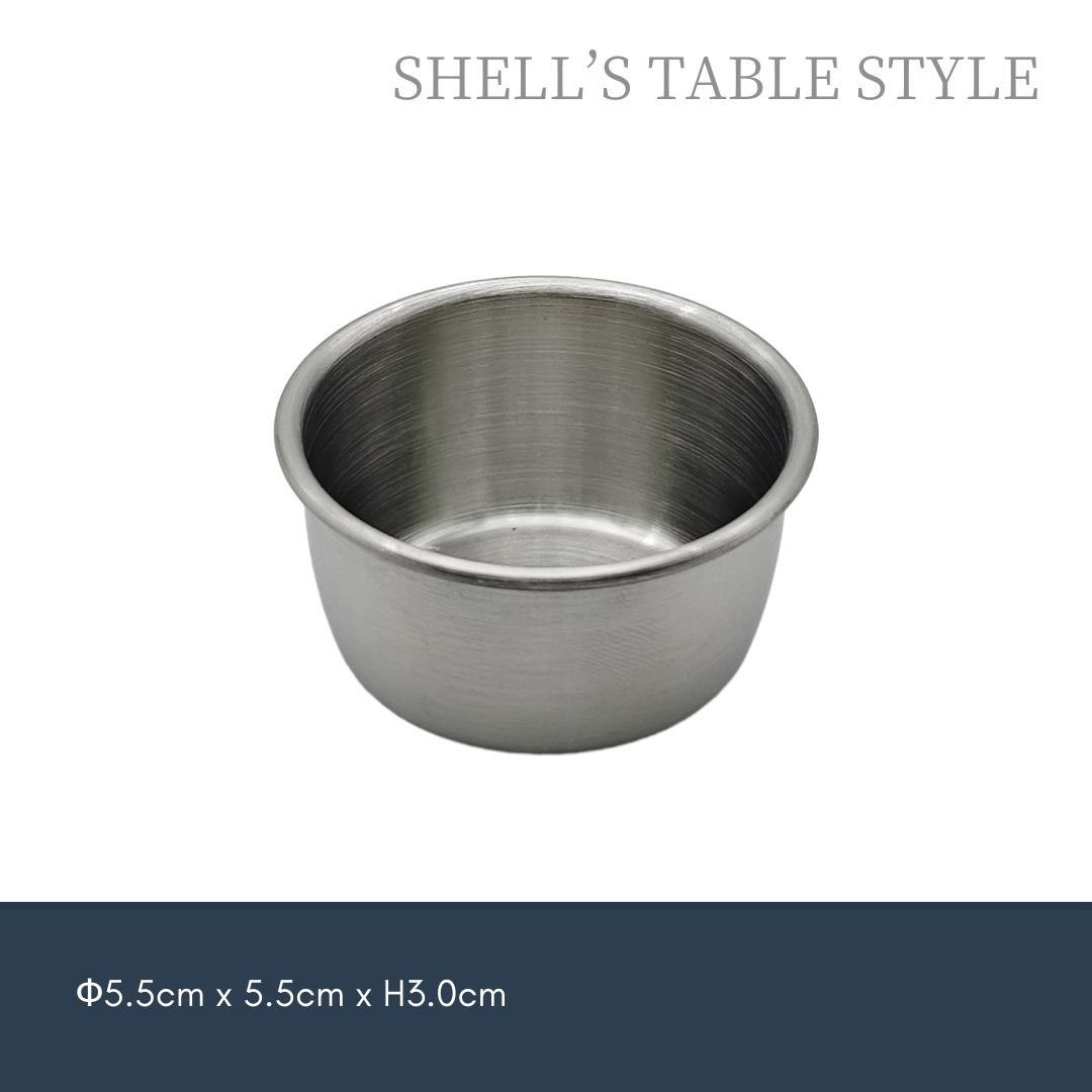 Cốc inox không gỉ màu bạc 5.5cm