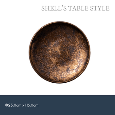 Chậu sắt 250mm, men trắng, men vàng