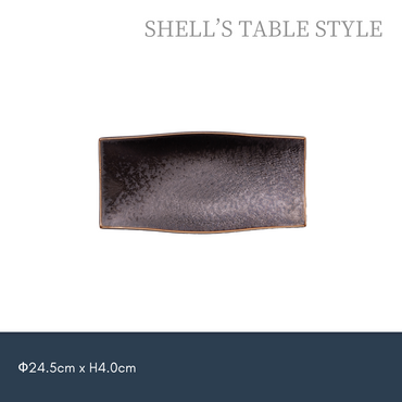 Dĩa hình chữ nhật 4 chân