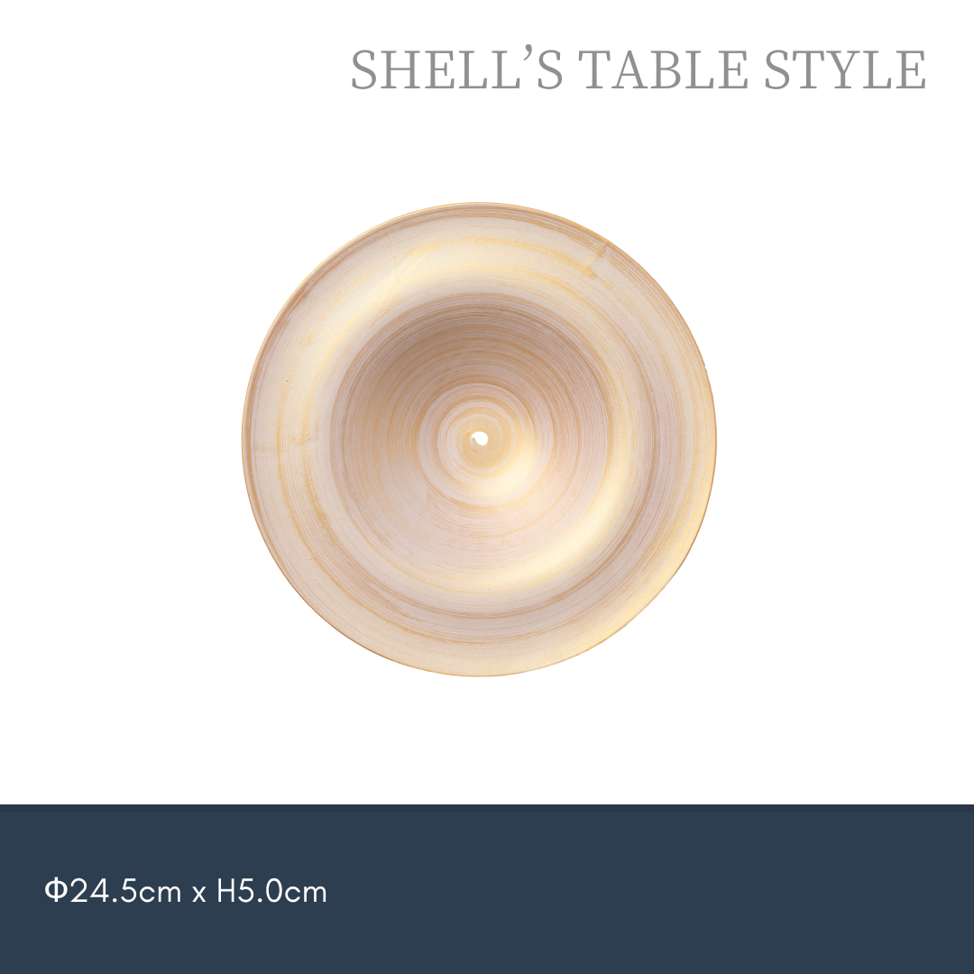 Dĩa trắng ngọc men vàng