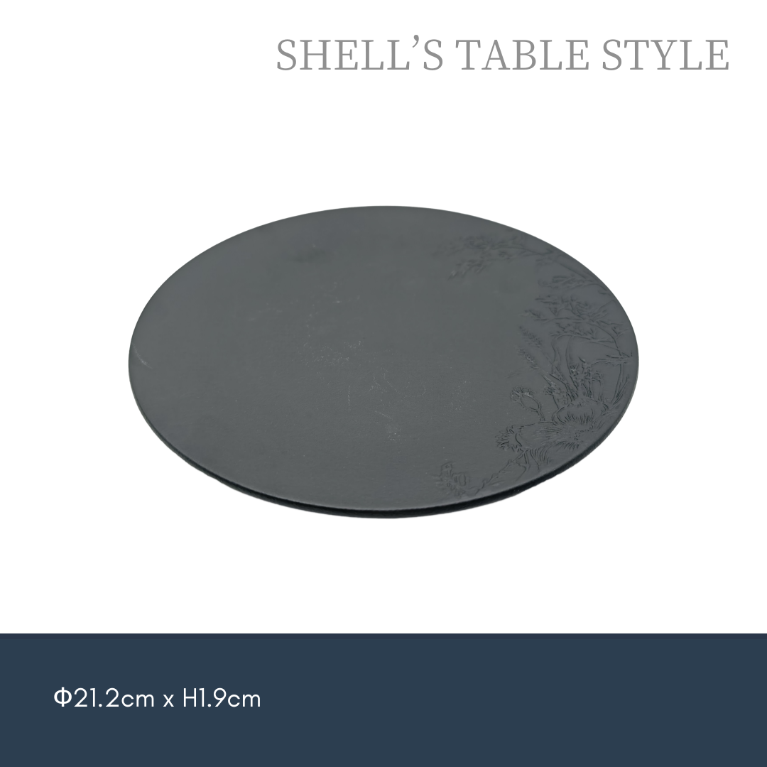 Tấm tròn nổi 210mm màu đen