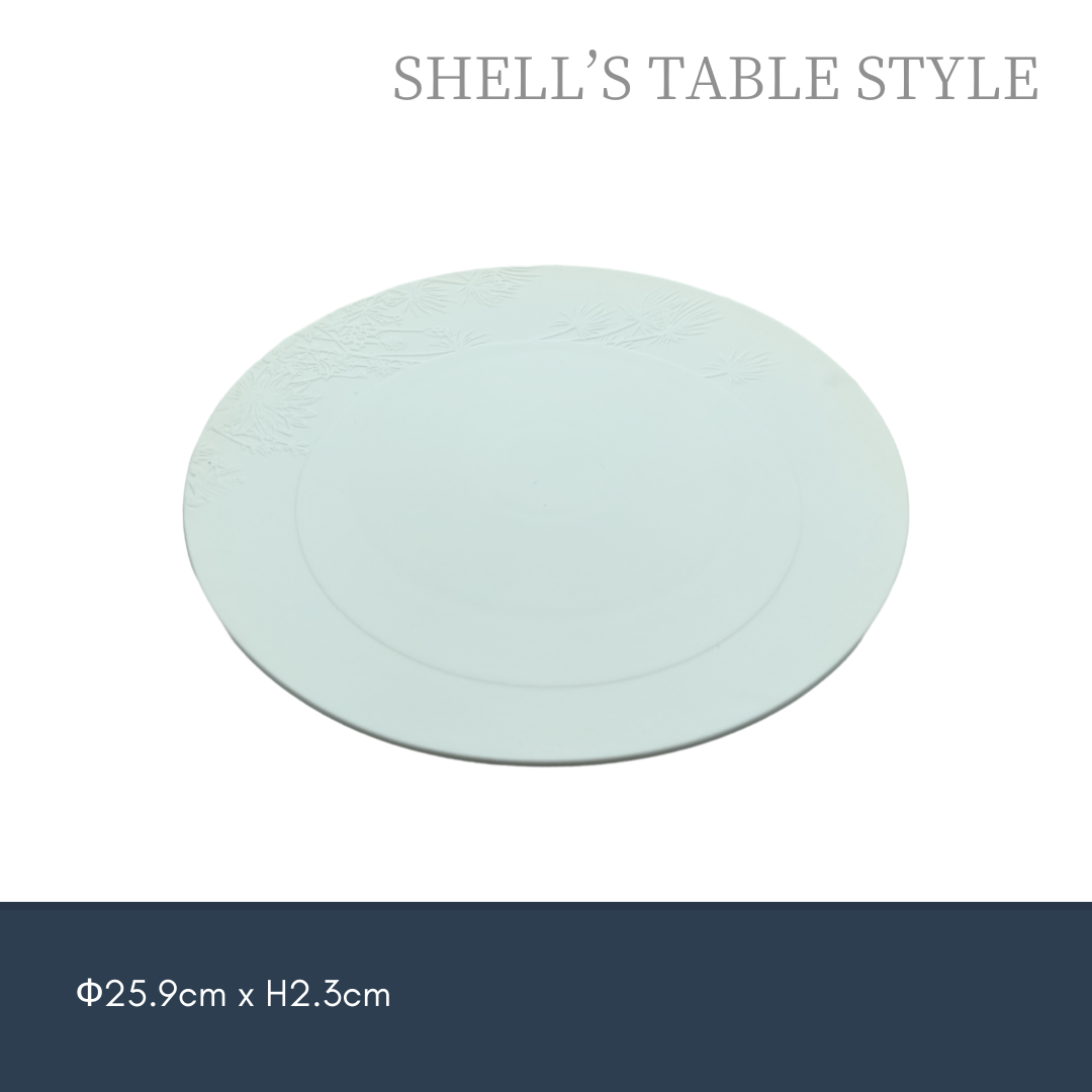 Tấm tròn nổi 260mm màu trắng