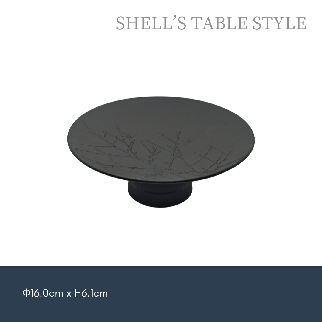 Tấm đế cao tròn nổi 160mm màu đen