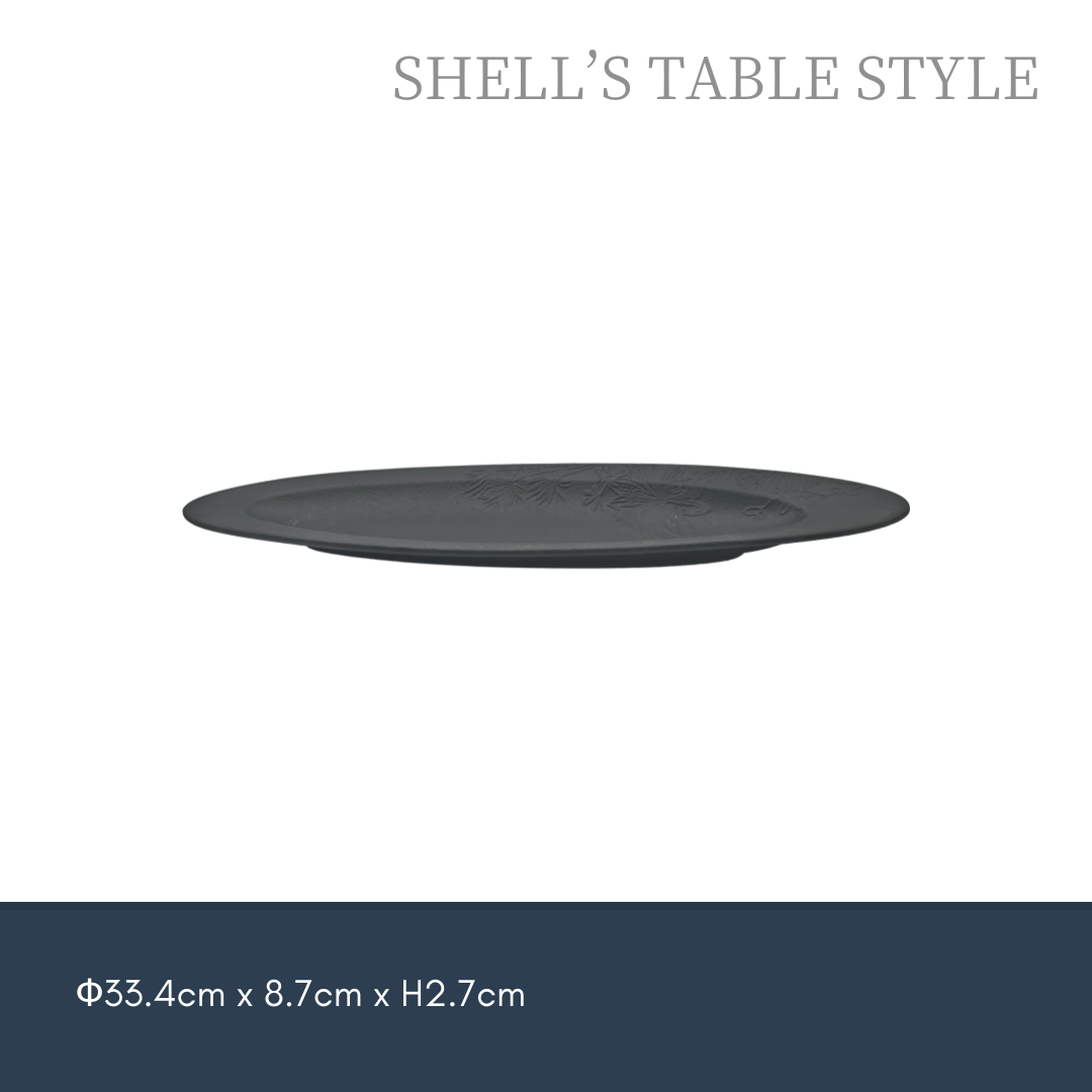 Tấm Oval nổi 330mm Màu đen