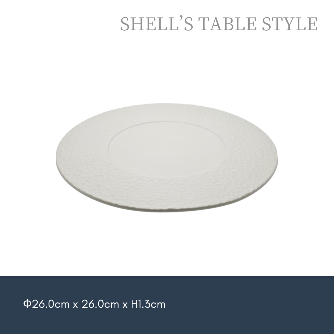 Tấm phẳng đập 10,5 inch, màu trắng mờ