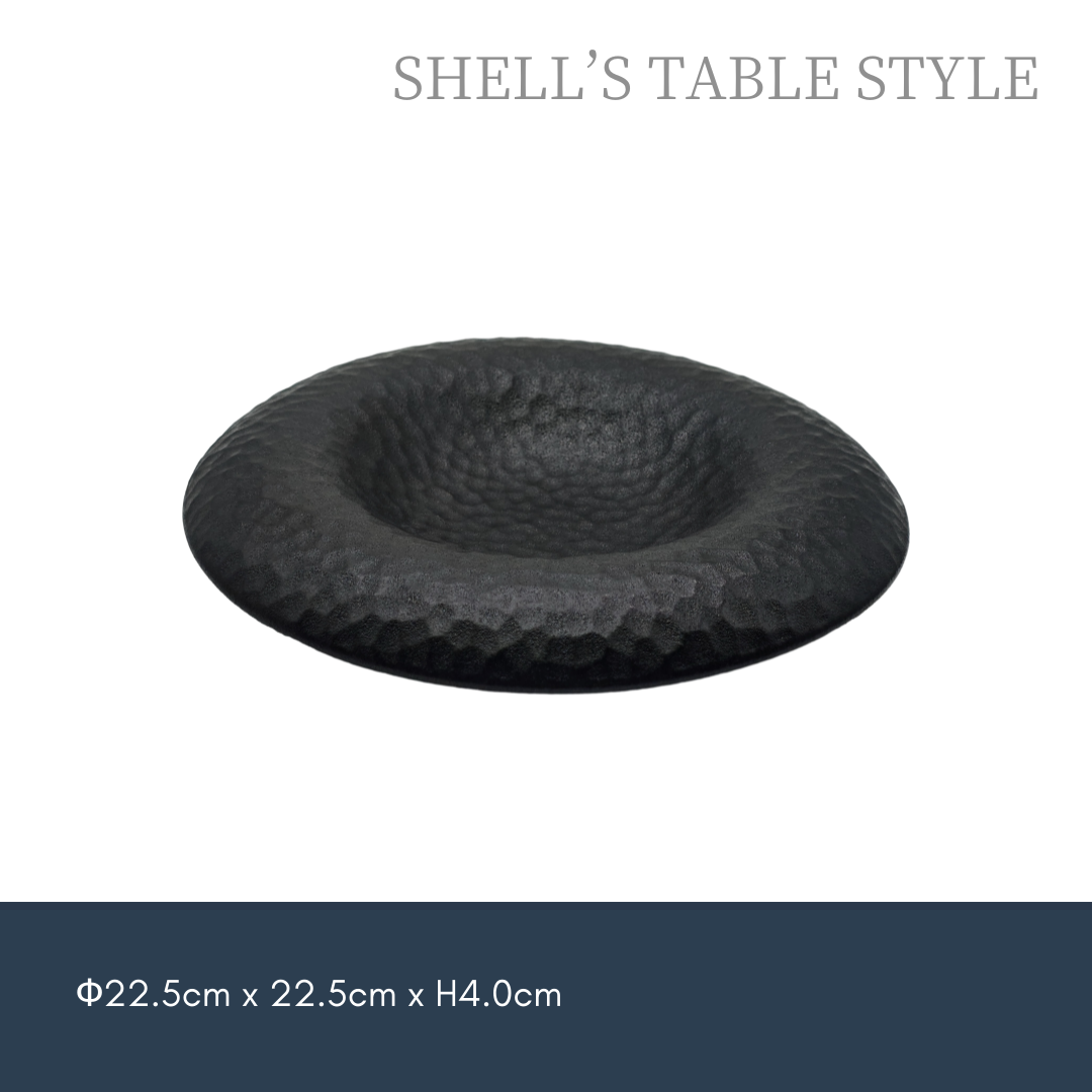 Tấm chắn miệng núi lửa 9 inch, màu đen mờ