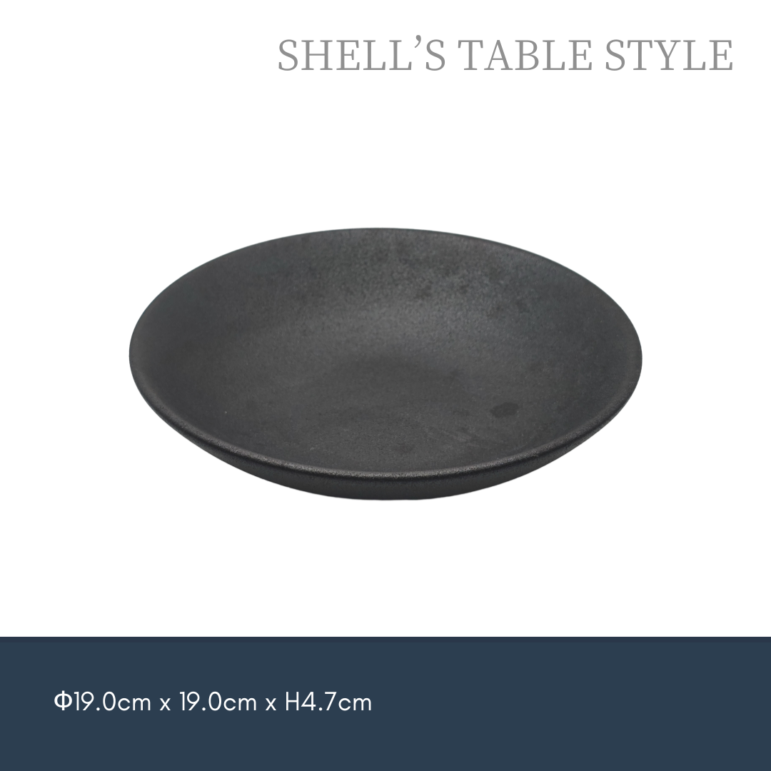 Tấm sâu cong 7,5 inch, màu đen mờ