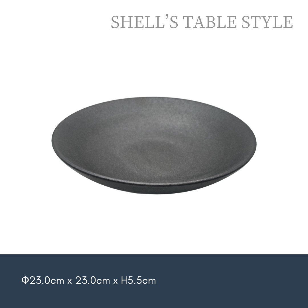 Tấm sâu cong 9,0 inch, màu đen mờ