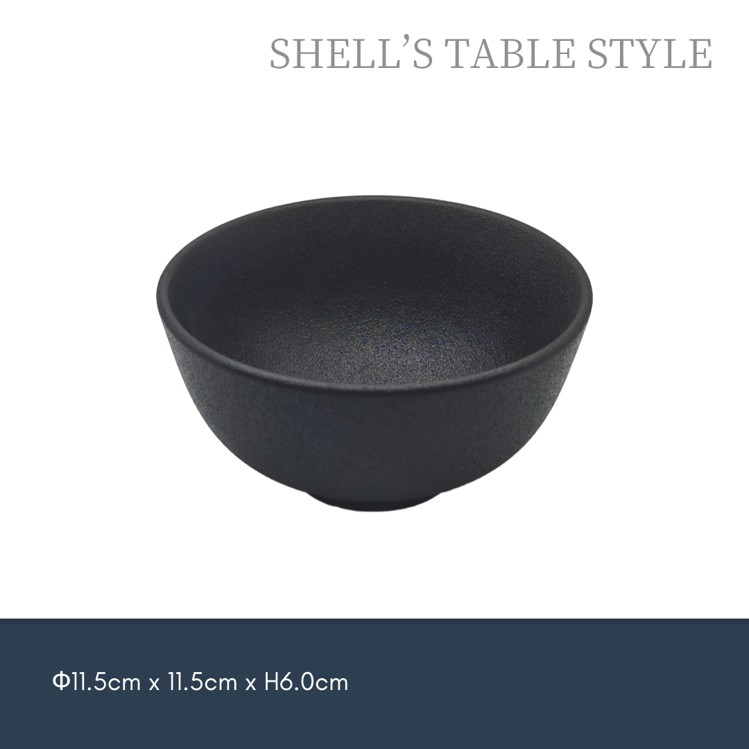 Quả bóng tròn 4,5 inch, màu đen mờ