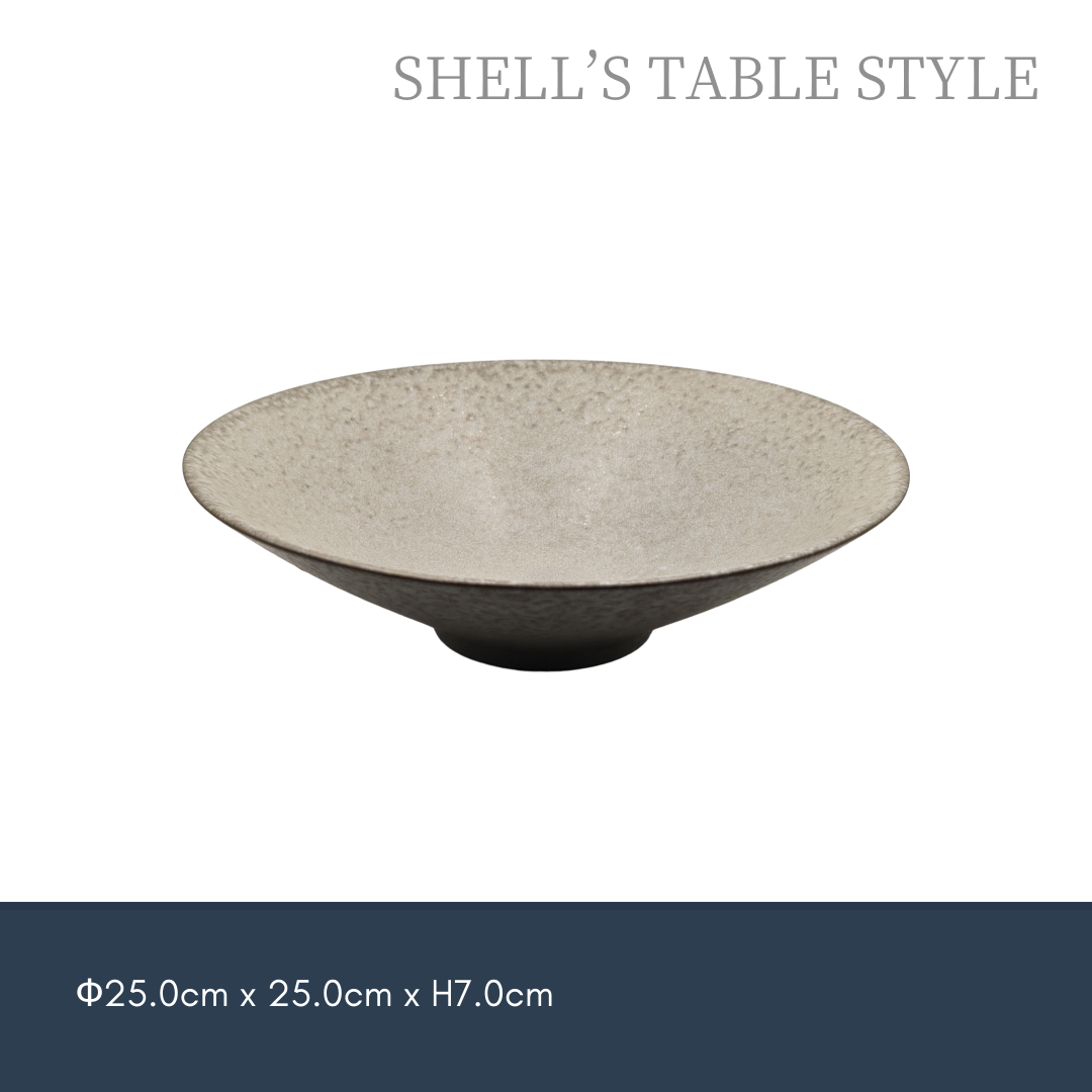 Bát cong 25cm, màu xanh xám