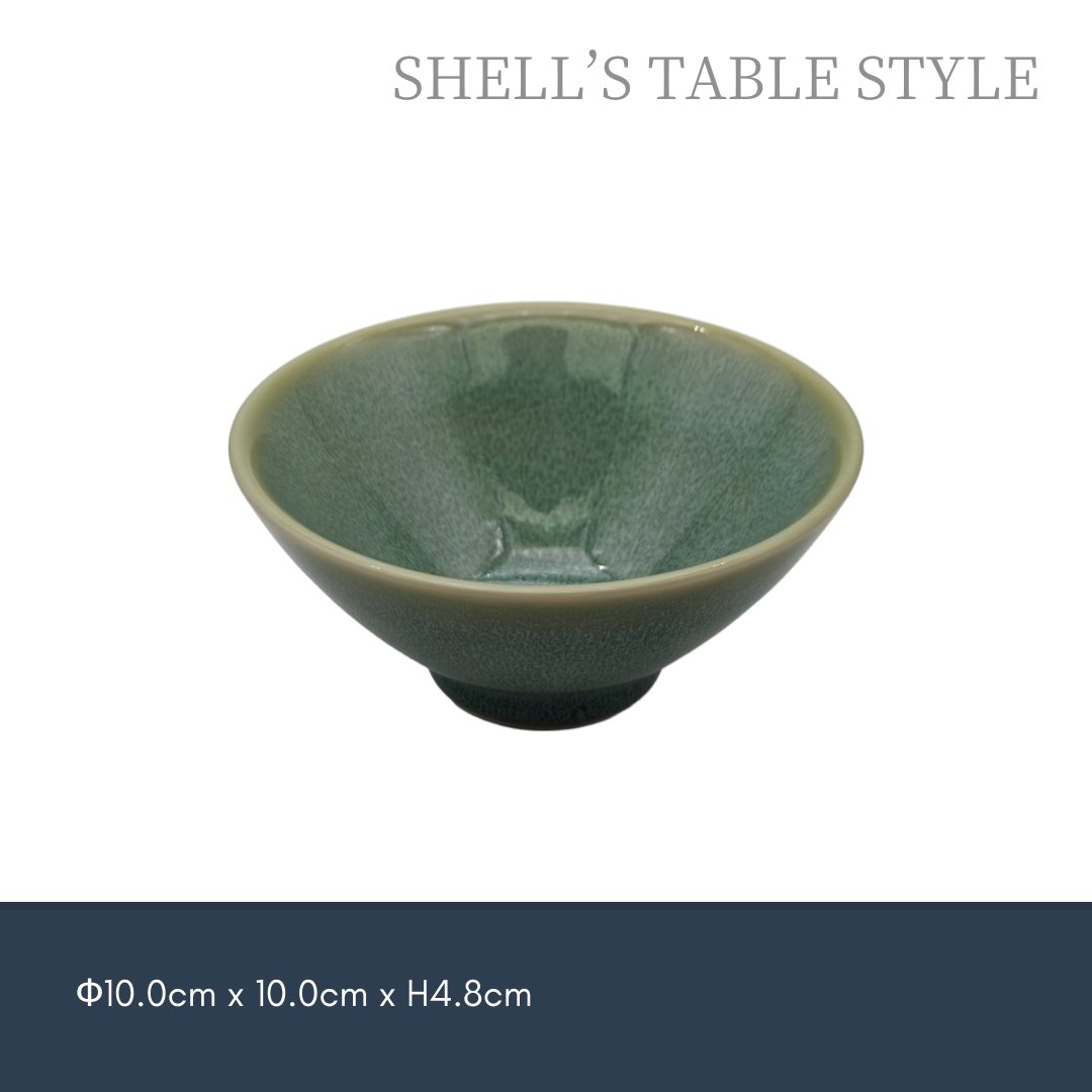 Bát tròn 4 inch, nung bằng lò xanh