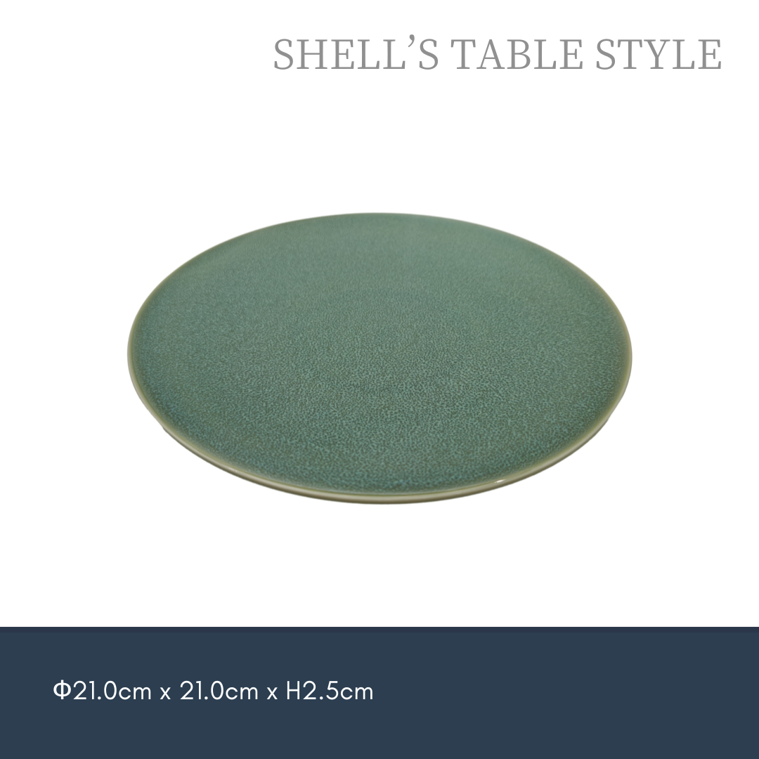 Đĩa tròn 8,25 inch, nung trong lò màu xanh lá cây