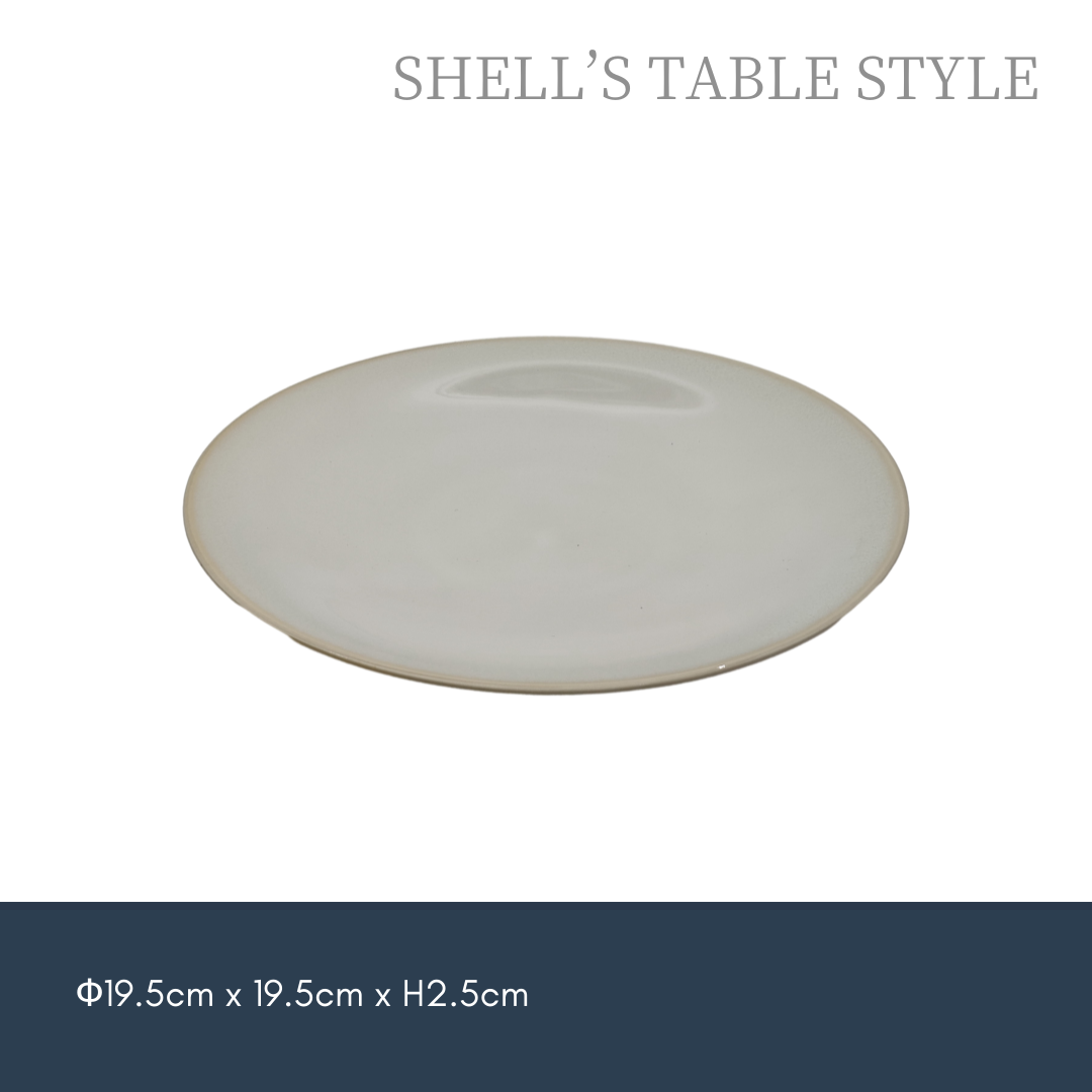 Đĩa tròn 7,75 inch, nung trong lò, vành màu xanh lá cây