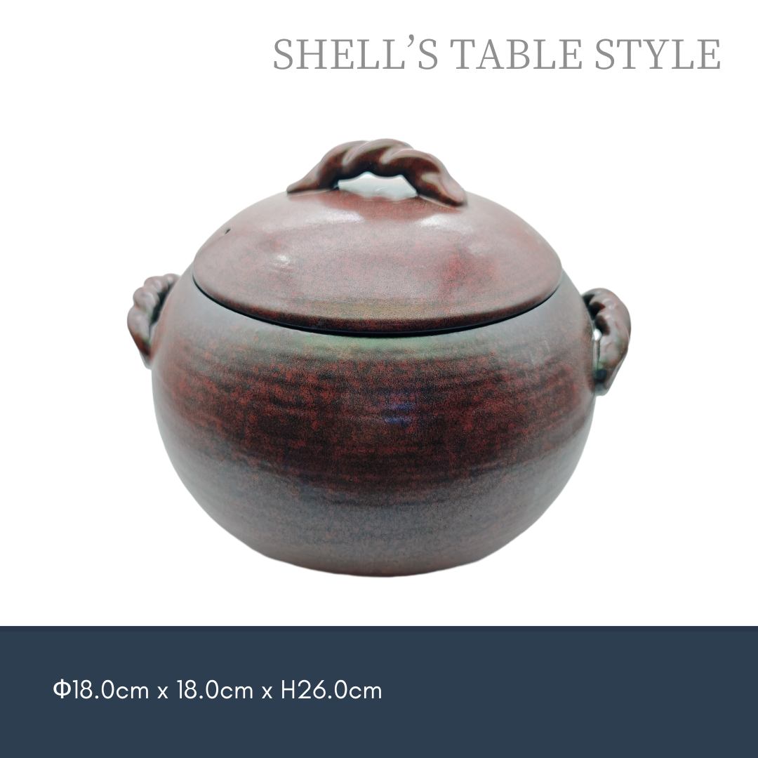 Nồi đất nung 18cm, màu đỏ