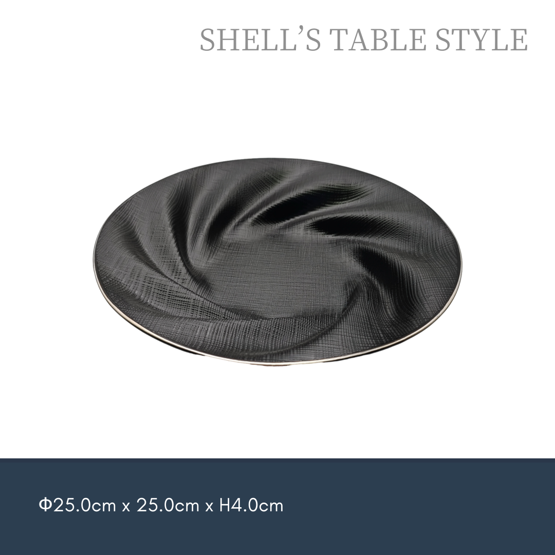 Đĩa tròn xoắn ốc 10,25 inch, màu đen