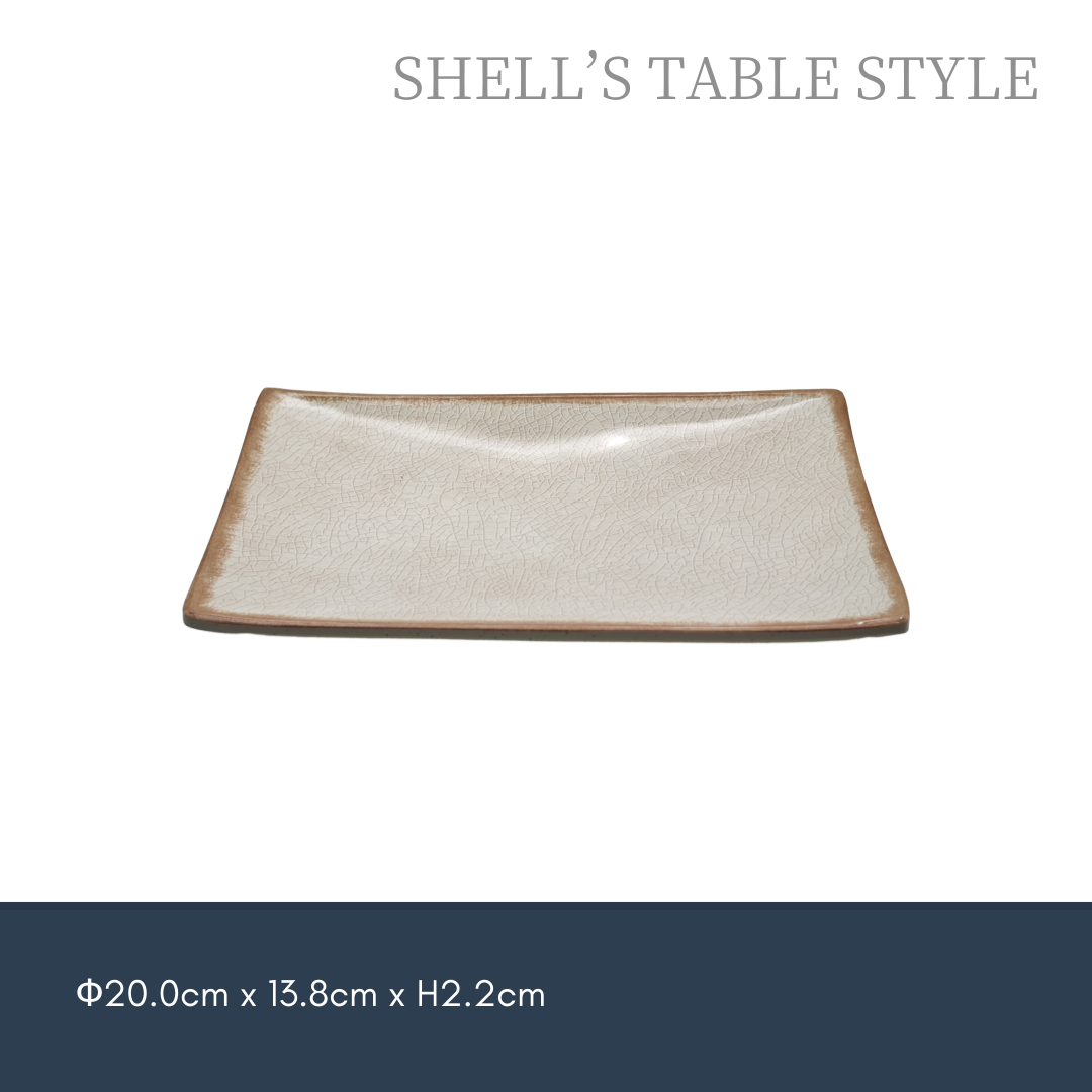 S855-8 Tấm hình chữ nhật 8 inch có cạnh nứt