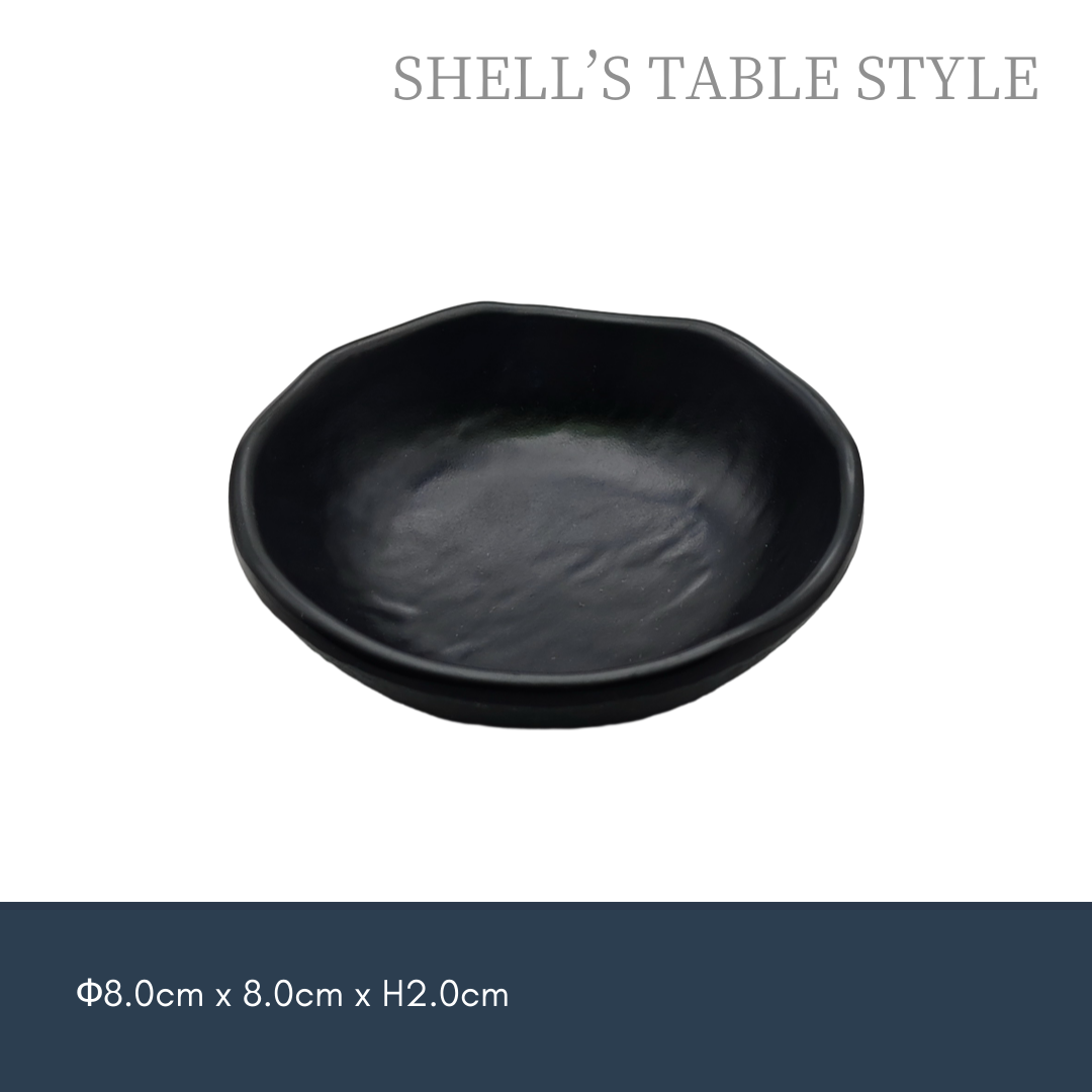 Bát nhỏ Melamine 8cm, màu đen