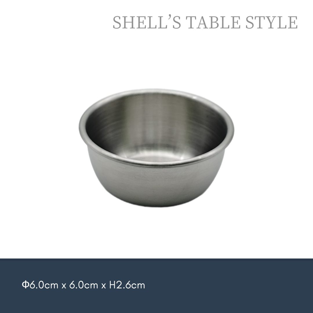 Cốc inox không gỉ màu bạc 6cm