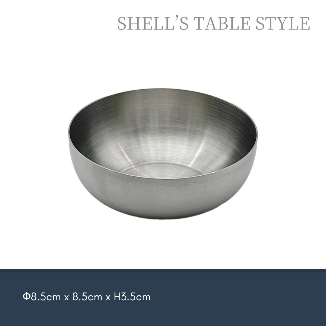 Đĩa kimchi 8,5cm, màu bạc