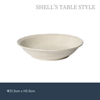 Dĩa sâu trắng xoáy  7 inchi