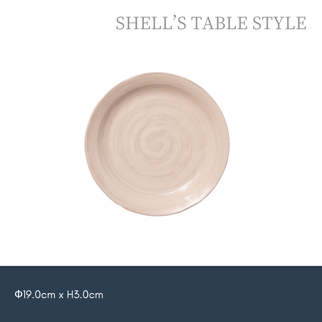 Dĩa trắng  xoáy  6 inchi