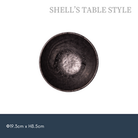 Bát than đen  6.3 inchi