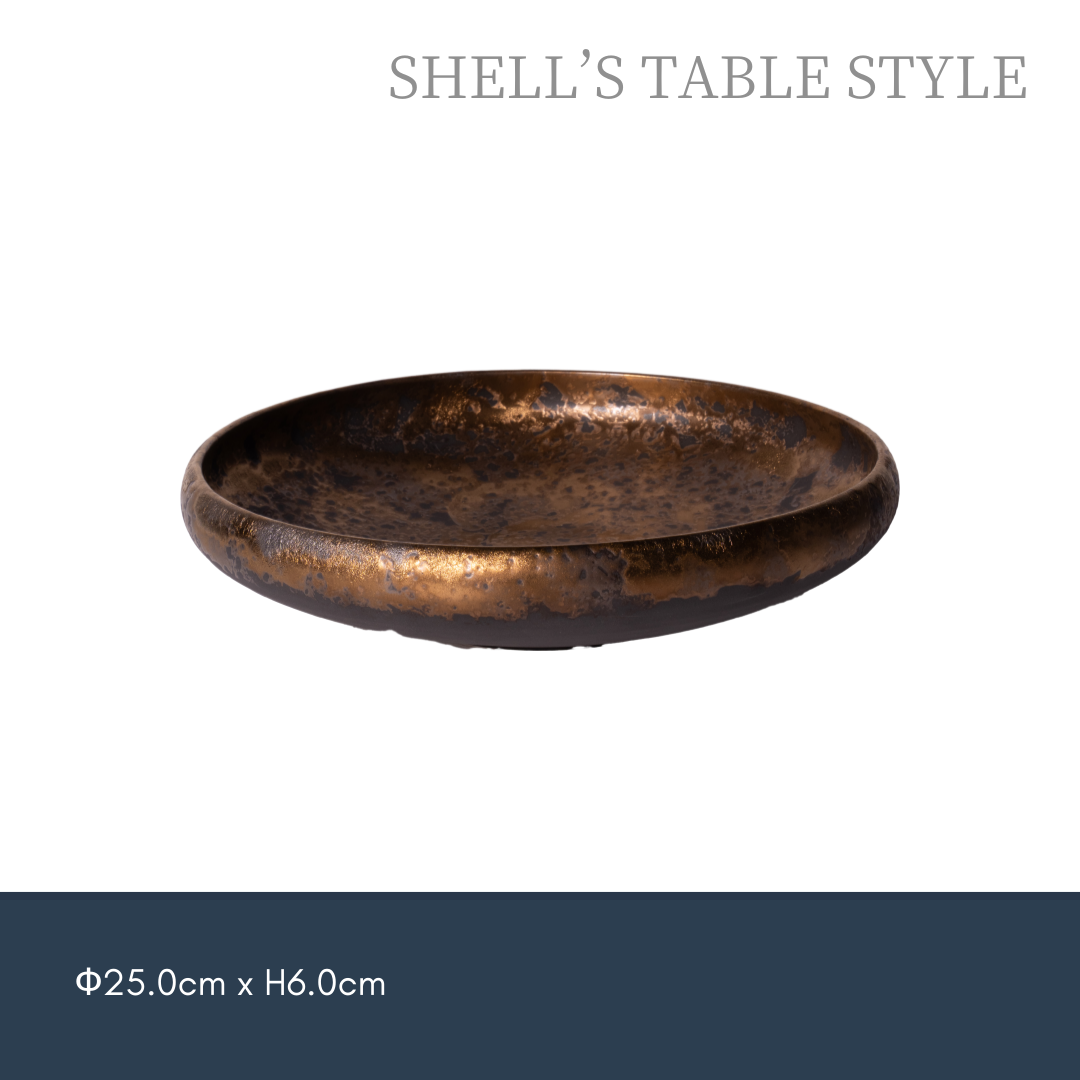 Chậu sắt 250mm, men trắng, men vàng