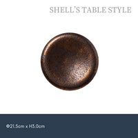 Dĩa tráng men vàng