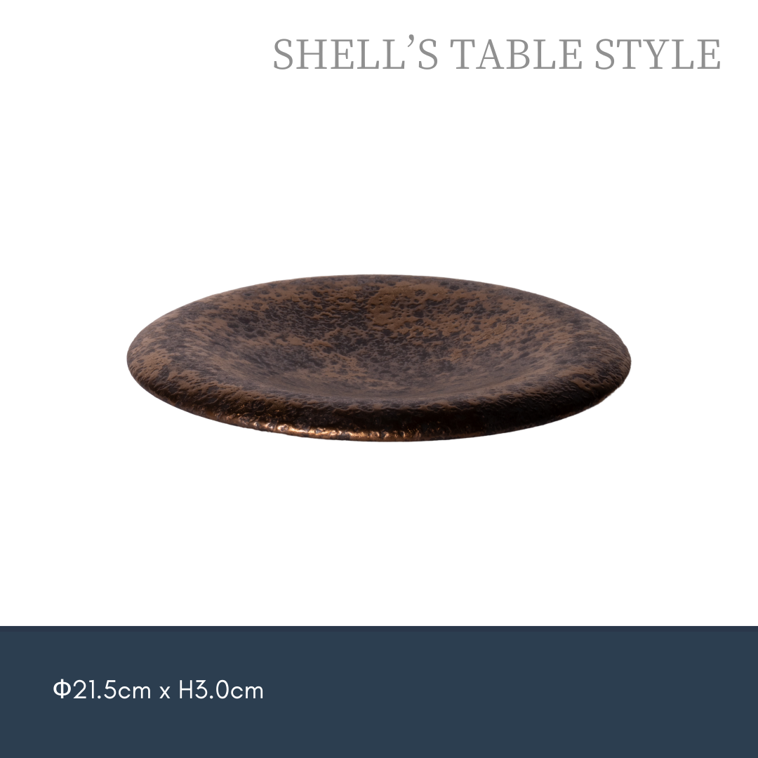 Dĩa tráng men vàng