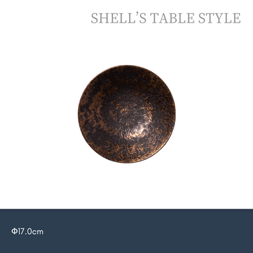 Tô tròn 17cm tráng men vàng.