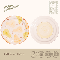 Fruity Basket Plate – Pear design with soft yellow and green tones, gently hand-painted for a warm and elegant feel. / フルーティバスケットプレート – 柔らかな黄色と緑の洋なしを描いた、あたたかみと上品さを感じる手描きデザイン。